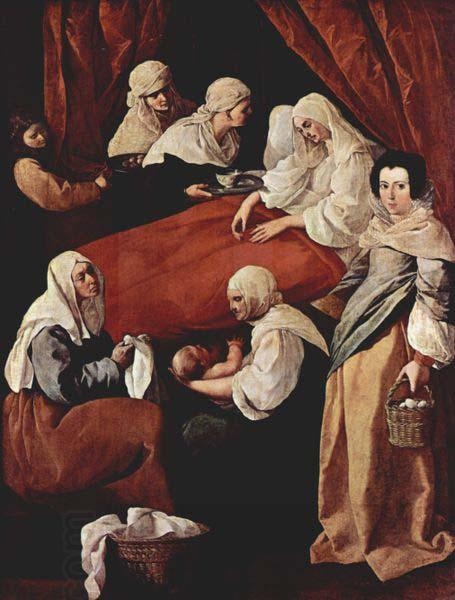 Francisco de Zurbaran The Birth of the Virgin, oil painting picture